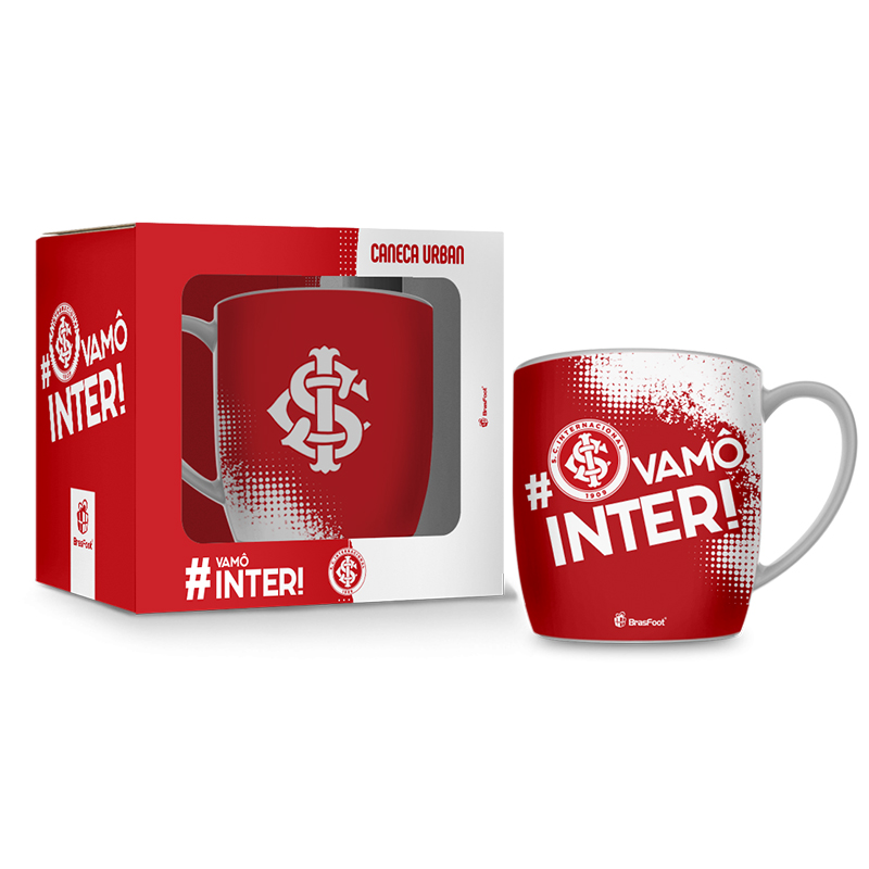 Caneca Porcelana Premium BrasFoot Inter Serie Ouro 360 ML Urban