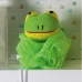 Esponja de Banho Bouton com Bichinho Sapo com Corda Nylon Verde