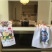 Pano De Prato Lomaer Sacaria Estampado Tradicional 88 Unidades Branco