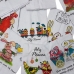 Pano De Prato Lomaer Sacaria Estampado Pascoa 0,45 x 0,71cm 3Und Branco
