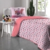 Edredom Solteiro Portallar Estampado Misto Friends Rosa