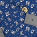Jogo de Cama Portallar Solteiro Malha Mista Mickey Divertido 2 P&ccedil;s Azul