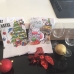 Pano de Copa Lomaer Sacaria Estampado Natal 24 Unidade Branco