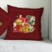 Capa para Almofada KazzaVip Flanela 100% Poli&eacute;ster Estampada Natal Encantado 40x40cm Bordo