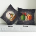 Capa para Almofada KazzaVip Flanela 100% Poli&eacute;ster Estampada Natal Luz 40x40cm Cinza