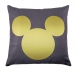 Capa para Almofada Flanela Mickey Gold 40cmx40m Cinza
