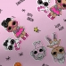 Fronha Avulso Portallar Malha 100% Algodão Estampada Lol OMG Pets 48cmx68cm Rosa