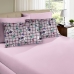 Jogo de Cama Portallar Casal Malha Disney 3 P&ccedil;s Lhama Rosa