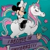 Fronha Portallar Malha Estampa Localizada Minnie e Unicórnio 48cmx68cm Verde