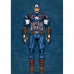 Colcha Solteiro Portallar Fun Flanela + Fronha Localizada Marvel Capitão América Azul