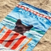 Toalha de Praia Lepper 55% Algod&atilde;o e 45% Poli&eacute;ster Dog Summer 70cmx140m Azul