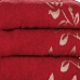 Toalha de Banho LMpeter Guadalupe 75cm x 150cm Sangria - 03 Unidades