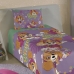 Sobre Lençol e Fronha Lepper Microfibra Estampado Patrulha Canina 02 Pçs Roxo