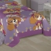 Sobre Lençol e Fronha Lepper Microfibra Estampado Patrulha Canina 02 Pçs Roxo