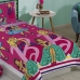 Sobre Len&ccedil;ol e Fronha Lepper Microfibra Estampado Barbie Reinos M&aacute;gicos 02 P&ccedil;s Rosa