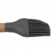 Pincel Culin&aacute;rio de Silicone c/ Cabo Madeira 27,0cm Utens&iacute;lio Cozinha Cinza