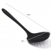 Escumadeira KazzaVip de Silicone Bueno 29,8cm Utensílio Cozinha preto