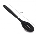 Colher Vazada de Silicone KazzaVip Bueno 27,5cm Utens&iacute;lio Cozinha Preto