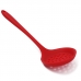 Escumadeira de Silicone KazzaVip Bueno 29,8cm Utens&iacute;lio Cozinha Vermelho