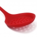 Escumadeira de Silicone KazzaVip Bueno 29,8cm Utens&iacute;lio Cozinha Vermelho