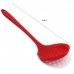 Escumadeira de Silicone KazzaVip Bueno 29,8cm Utens&iacute;lio Cozinha Vermelho