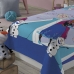 Sobre Len&ccedil;ol e Fronha Microfibra Solteiro Estampado Frozen 02 pe&ccedil;as Azul