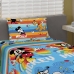Sobre Len&ccedil;ol e Fronha Microfibra Solteiro Estampado Mickey 02 pe&ccedil;as Azul