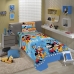 Sobre Len&ccedil;ol e Fronha Microfibra Solteiro Estampado Mickey 02 pe&ccedil;as Azul