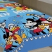 Sobre Len&ccedil;ol e Fronha Microfibra Solteiro Estampado Mickey 02 pe&ccedil;as Azul
