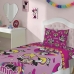 Sobre Lençol e Fronha Microfibra Solteiro Estampado Minnie 02 peças Rosa