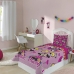 Sobre Lençol e Fronha Microfibra Solteiro Estampado Minnie 02 peças Rosa