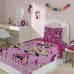 Sobre Lençol e Fronha Microfibra Solteiro Estampado Minnie 02 peças Rosa