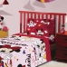 Jogo de Cama Lepper Solteiro Microfibra Estampado Minnie 03 P&ccedil;s Rosa
