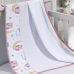 Cueiro Simples Tecebem Baby Isa Malha Estampado kinder 80cmx90cm Rosa