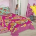 Jogo de Cama Lepper Solteiro Microfibra Estampado Patrulha Canina 03 P&ccedil;s Rosa