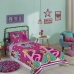 Jogo de Cama Lepper Solteiro Microfibra 100% Poliéster Estampado Barbie Reinos Mágicos 03 Pçs Rosa