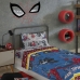 Jogo de Cama Lepper Solteiro Microfibra Estampado Spider Man 03 Pçs Azul
