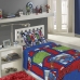 Jogo de Cama Lepper Solteiro Microfibra Estampado Avengers 03 Pçs Azul