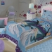 Jogo de Cama Lepper Solteiro Microfibra Estampado Frozen 03 P&ccedil;s Azul