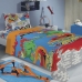 Jogo de Cama Lepper Solteiro Microfibra Estampado Hot Wheels 03 Pçs Azul