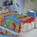 Jogo de Cama Lepper Solteiro Microfibra Estampado Hot Wheels 03 Pçs Azul