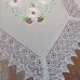 Caminho para Mesa Jolitex Bordado e Rendado Cancun 0,40cmx 2,20m Bege