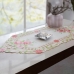 Caminho para Mesa Jolitex Bordado Amsterdã 0,40cmx 1,80m Rosa