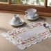 Caminho para Mesa Jolitex Bordado Floral Sidney 0,30cmx 0,45m Branco