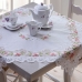 Centro para Mesa Jolitex Bordado Floral Sidney 0,85cmx 0,85m Branco