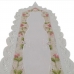 Caminho para Mesa Jolitex Bordado Floral Sidney 0,40cmx 2,20m Branco