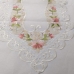 Caminho para Mesa Jolitex Bordado Floral Sidney 0,40cmx 2,20m Branco