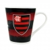 Caneca De Porcelana Allmix Estampa Flamengo 290 ML Vermelha