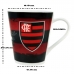 Caneca De Porcelana Allmix Estampa Flamengo 290 ML Vermelha