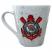 Caneca De Porcelana Allmix Estampa Corinthians 290 ML Branco